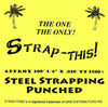 3/4" Steel Strap Punched Steel Banding 100'  .020/TS-1800# Strap-This! Perforated